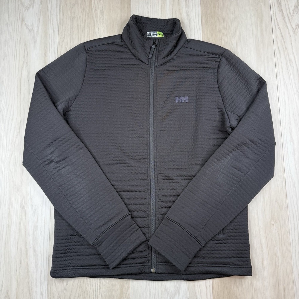 Helly Hansen Power Air Heat Grid Black Polartec Jacket Full Zip Men's L Large